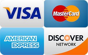 We accept all Major Credit Cards